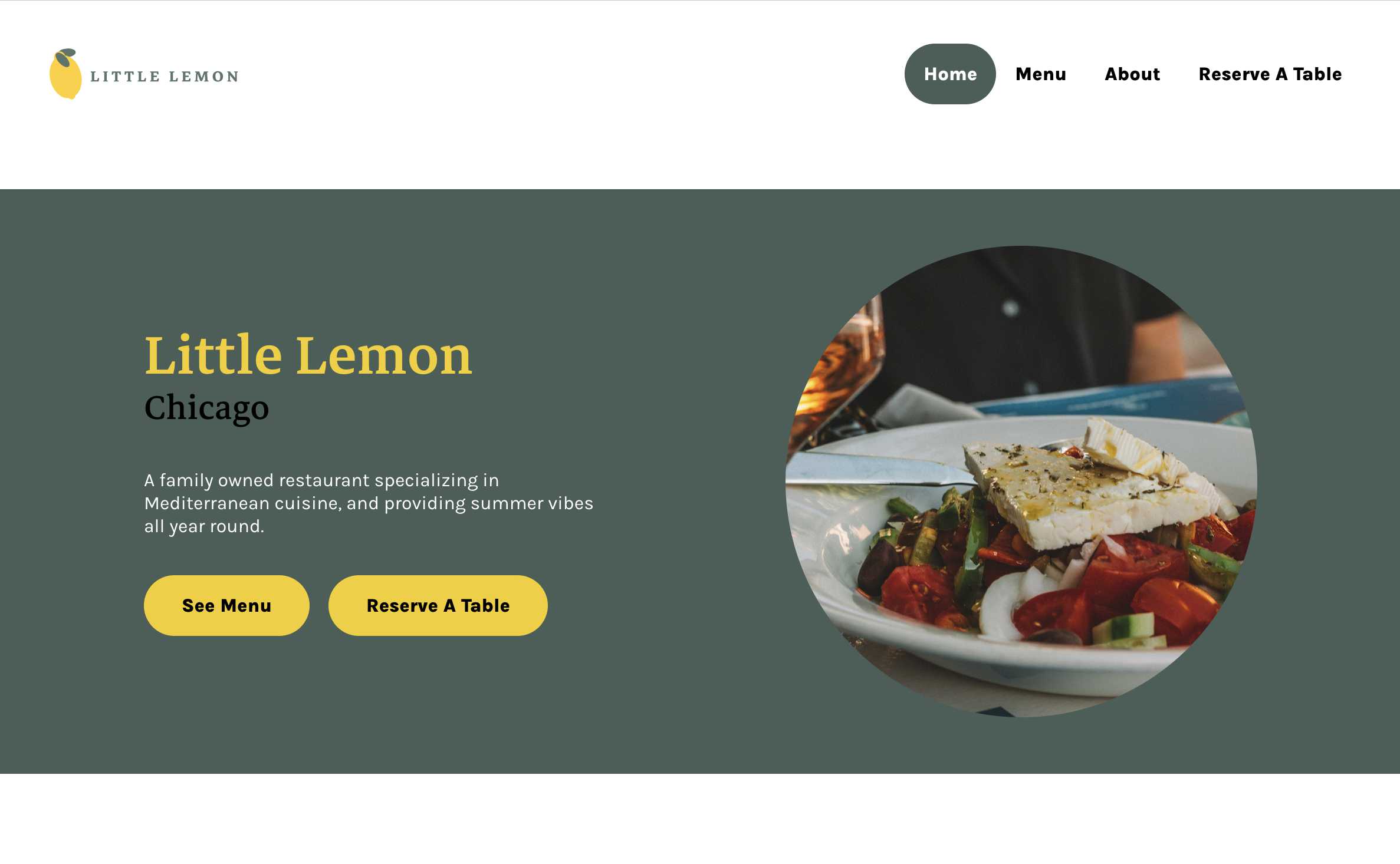 Little Lemon website preview