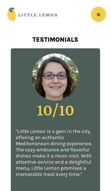 Little Lemon website preview
