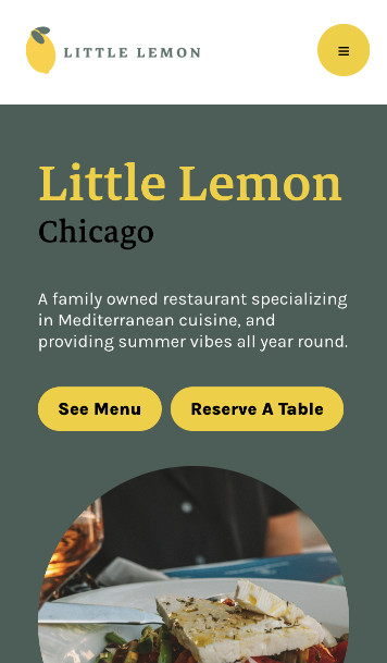 Little Lemon website preview